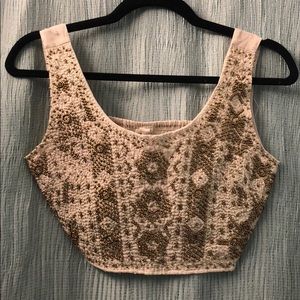 Beaded crop top